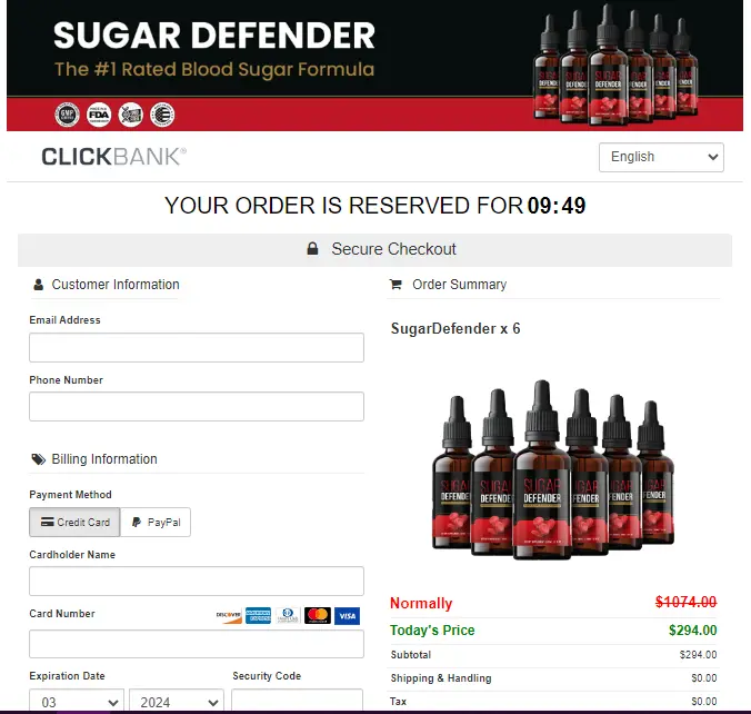 Sugar Defender order